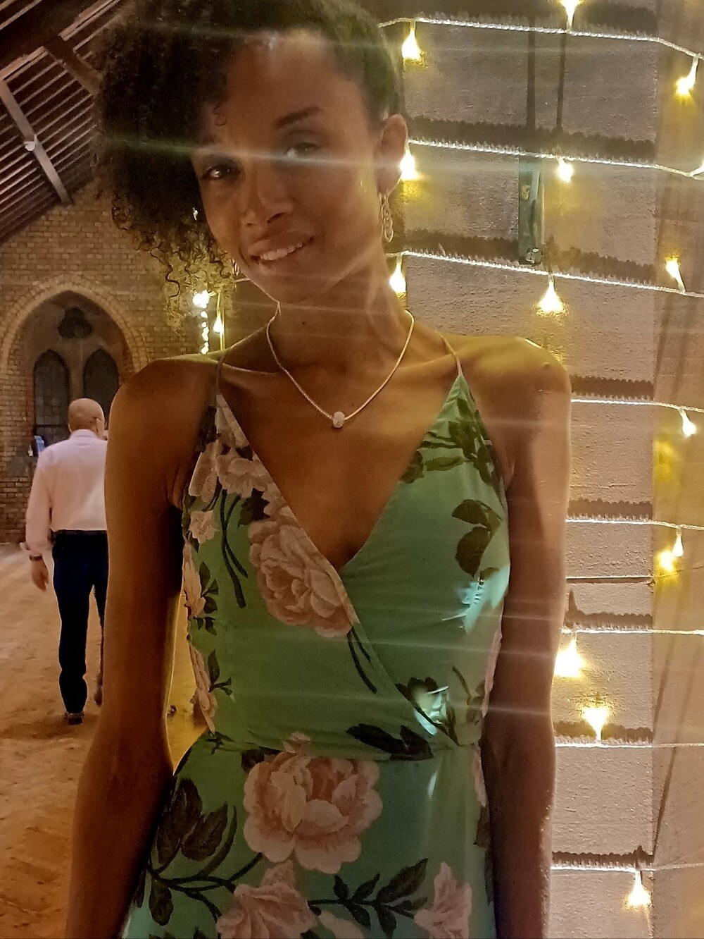 💐 ASOS Design Tall Sage Floral Maxi Dress Lace-Up Back US 2